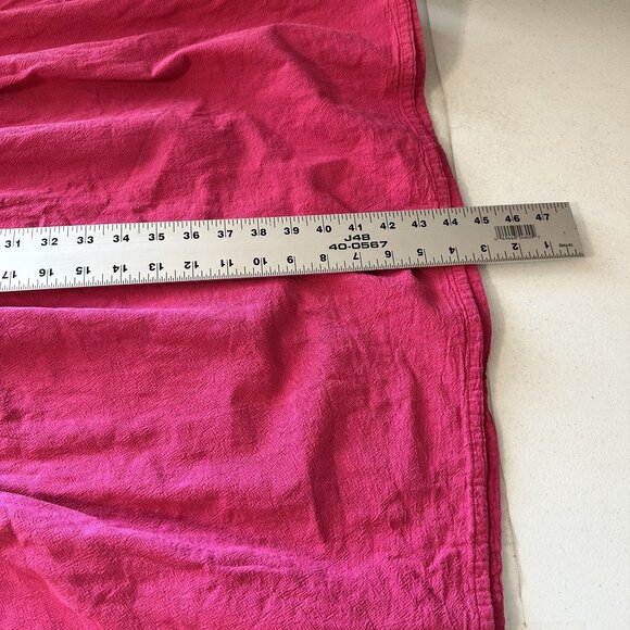 Vtg Womens Pink MuMu Dress Short Sleeve Midi Embroidered Bus Design Cotton Med - Picture 4 of 7